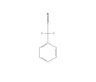 Benzeneacetonitrile-d2 (CAS 935-66-0) - chemical structure image