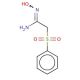 (Benzenesulphonyl)acetamide oxime (CAS 17665-60-0) - chemical structure image