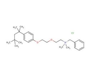 Benzethonium chloride (CAS 121-54-0) - chemical structure image