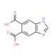Benzimidazole-5,6-dicarboxylic acid (CAS 10351-75-4) - chemical structure image