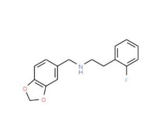 Benzo[1,3]dioxol-5-ylmethyl-[2-(2-fluoro-phenyl)-ethyl]-amine - chemical structure image