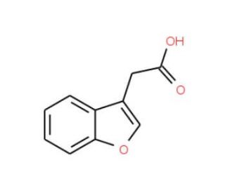Benzo[b]furan-3-ylacetic acid (CAS 64175-51-5) - chemical structure image