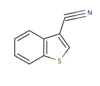 Benzo[b]thiophene-3-carbonitrile (CAS 24434-84-2) - chemical structure image