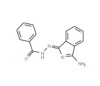 Benzoic acid (3-amino-isoindol-1-ylidene)-hydrazide - chemical structure image
