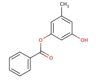 Benzoic acid 3-Hydroxy-5-methylphenyl ester (CAS 848130-90-5) - chemical structure image
