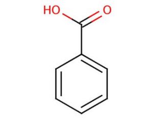 Benzoic acid (CAS 65-85-0) - chemical structure image