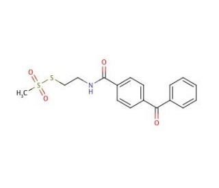 Benzophenone-4-carboxamidoethyl Methanethiosulfonate (CAS 887352-65-0) - chemical structure image