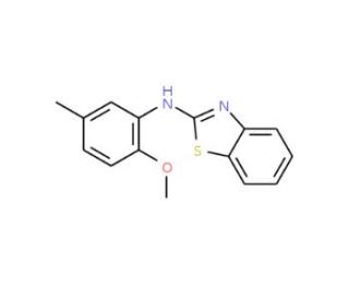 Benzothiazol-2-yl-(2-methoxy-5-methyl-phenyl)-amine - chemical structure image