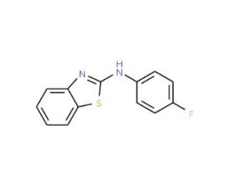 Benzothiazol-2-yl-(4-fluoro-phenyl)-amine (CAS 348-45-8) - chemical structure image