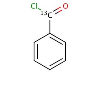 Benzoyl chloride-&alpha;-13C (CAS 52947-05-4) - chemical structure image