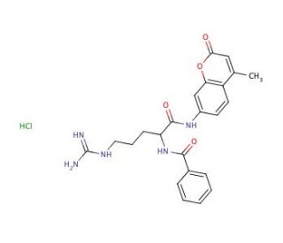 Benzoyl-DL-arginine-7-amido-4-methylcoumarin hydrochloride (CAS 102601-21-8) - chemical structure image