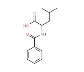 Benzoyl-DL-leucine (CAS 17966-67-5) - chemical structure image