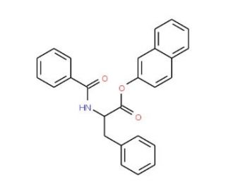 Benzoyl-DL-phenylalanine beta-naphthyl ester (CAS 2134-24-9) - chemical structure image