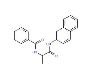 Benzoyl-L-alanine beta-naphthylamide (CAS 201988-47-8) - chemical structure image