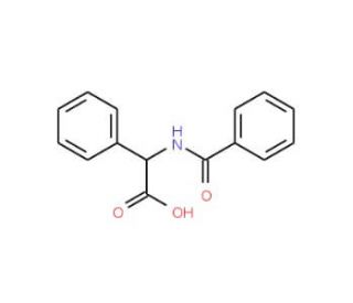 (benzoylamino)(phenyl)acetic acid (CAS 74536-43-9) - chemical structure image
