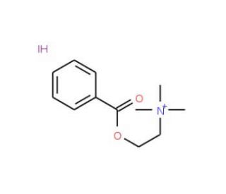 Benzoylcholine iodide (CAS 17518-43-3) - chemical structure image