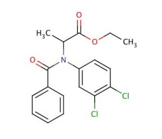 Benzoylprop-ethyl (CAS 22212-55-1) - chemical structure image
