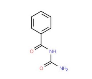 Benzoylurea (CAS 614-22-2) - chemical structure image