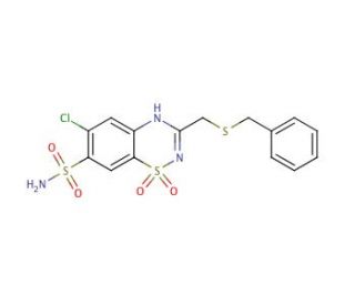 Benzthiazide (CAS 91-33-8) - chemical structure image
