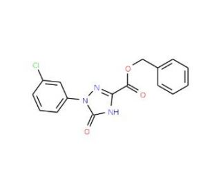 Benzyl 1-(3-chlorophenyl)-2,5-dihydro-5-oxo-1H-1,2,4-triazole-3-carboxylate - chemical structure image