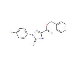 Benzyl 1-(4-chlorophenyl)-2,5-dihydro-5-oxo-1H-1,2,4-triazole-3-carboxylate - chemical structure image