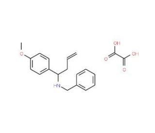 Benzyl-[1-(4-methoxy-phenyl)-but-3-enyl]-amine oxalate - chemical structure image