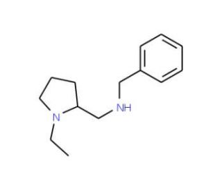 Benzyl-(1-ethyl-pyrrolidin-2-ylmethyl)-amine - chemical structure image