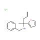 Benzyl-(1-furan-2-yl-1-methyl-but-3-enyl)-amine hydrochloride - chemical structure image