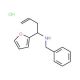 Benzyl-(1-furan-2-yl-but-3-enyl)-amine hydrochloride - chemical structure image