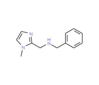 Benzyl-(1-methyl-1H-imidazol-2-ylmethyl)-amine - chemical structure image