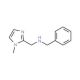 Benzyl-(1-methyl-1H-imidazol-2-ylmethyl)-amine - chemical structure image