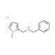 Benzyl-(1-methyl-1H-pyrrol-2-ylmethyl)-amine hydrochloride - chemical structure image