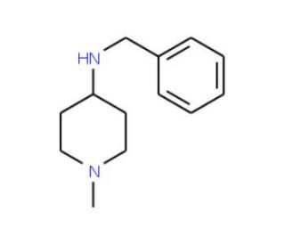 Benzyl-(1-methyl-piperidin-4-yl)-amine - chemical structure image