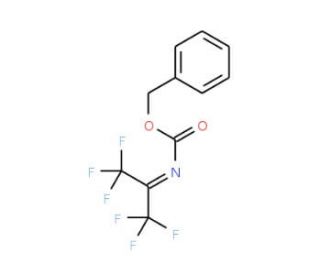 Benzyl (2,2,2-Trifluoro-1-trifluoromethyl-ethylidene)-carbamate (CAS 128229-95-8) - chemical structure image