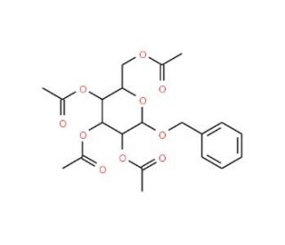 Benzyl 2,3,4,6-Tetra-O-acetyl-&beta;-D-Glucopyranoside (CAS 10343-13-2) - chemical structure image
