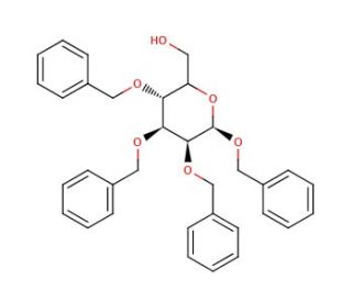 Benzyl 2,3,4-Tri-O-benzyl-β-D-glucopyranoside (CAS 27851-29-2) - chemical structure image