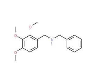 Benzyl-(2,3,4-trimethoxy-benzyl)-amine (CAS 436086-80-5) - chemical structure image
