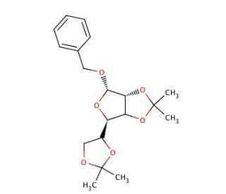 Benzyl 2,3:5,6-Di-O-isopropylidene-α-D-mannofuranoside (CAS 20689-02-5) - chemical structure image