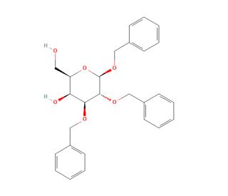 Benzyl 2,3-Di-O-benzyl-β-D-galactopyranoside (CAS 74801-06-2) - chemical structure image