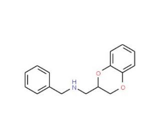 Benzyl-(2,3-dihydro-benzo[1,4]dioxin-2-ylmethyl)-amine - chemical structure image