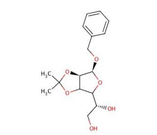 Benzyl 2,3-O-Isopropylidene-α-D-mannofuranoside (CAS 20689-03-6) - chemical structure image