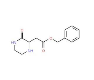 Benzyl 2-(3-oxo-2-piperazinyl)acetate - chemical structure image