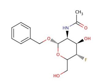 Benzyl 2-Acetamido-2,4-dideoxy-4-fluoro-&alpha;-D-glucopyranose (CAS 290819-73-7) - chemical structure image