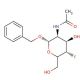 Benzyl 2-Acetamido-2,4-dideoxy-4-fluoro-α-D-glucopyranose (CAS 290819-73-7) - chemical structure image