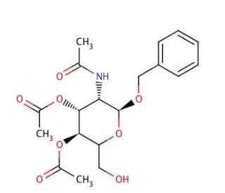 Benzyl 2-Acetamido-2-deoxy-3,4-di-O-acetyl-&alpha;-D-glucopyranoside (CAS 33401-01-3) - chemical structure image