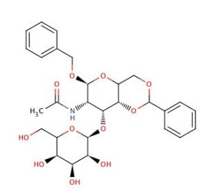 Benzyl 2-Acetamido-2-deoxy-3-O-(&beta;-D-galactopyranosyl)-4,6-benzylidene-&alpha;-D-galactoside (CAS 90754-58-8) - chemical structure i