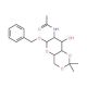 Benzyl-2-acetamido-2-deoxy-4,6-O-isopropylidene-alpha-D-glucopyranoside (CAS 66026-10-6) - chemical structure image