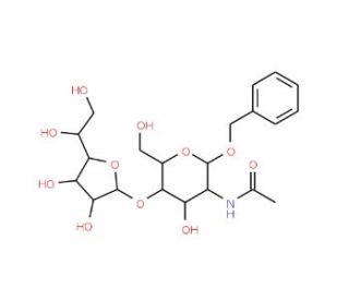 Benzyl-2-acetamido-2-deoxy-4-O-beta-D-galactofuranosyl-alpha-D-glucopyranoside - chemical structure image