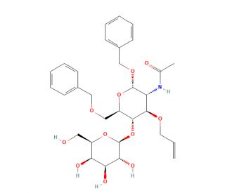 Benzyl 2-(Acetamido)-2-deoxy-6-O-benzyl-3-O-2-propen-1-yl-4-O-[&beta;-D-galactopyranosyl]-&alpha;-D-glucopyranoside (CAS 71207-97-1) - c