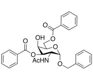 Benzyl 2-Acetamido-3,6-di-O-benzoyl-2-deoxy-&alpha;-D-galactopyranoside (CAS 141019-70-7) - chemical structure image